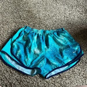 Blue galaxy Nike Dri-fit shorts